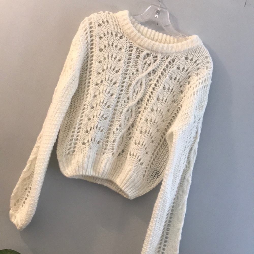 Ivory knit sweater